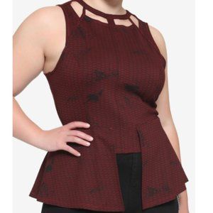 Her Universe Marvel Wanda Maximoff Distressed Tank Top Plus Size 2 Scarlet Witch